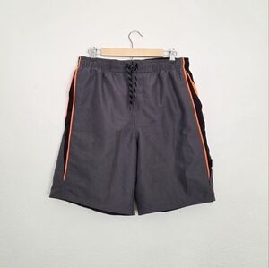 Nike Black & Gray Swim Shorts Size Large